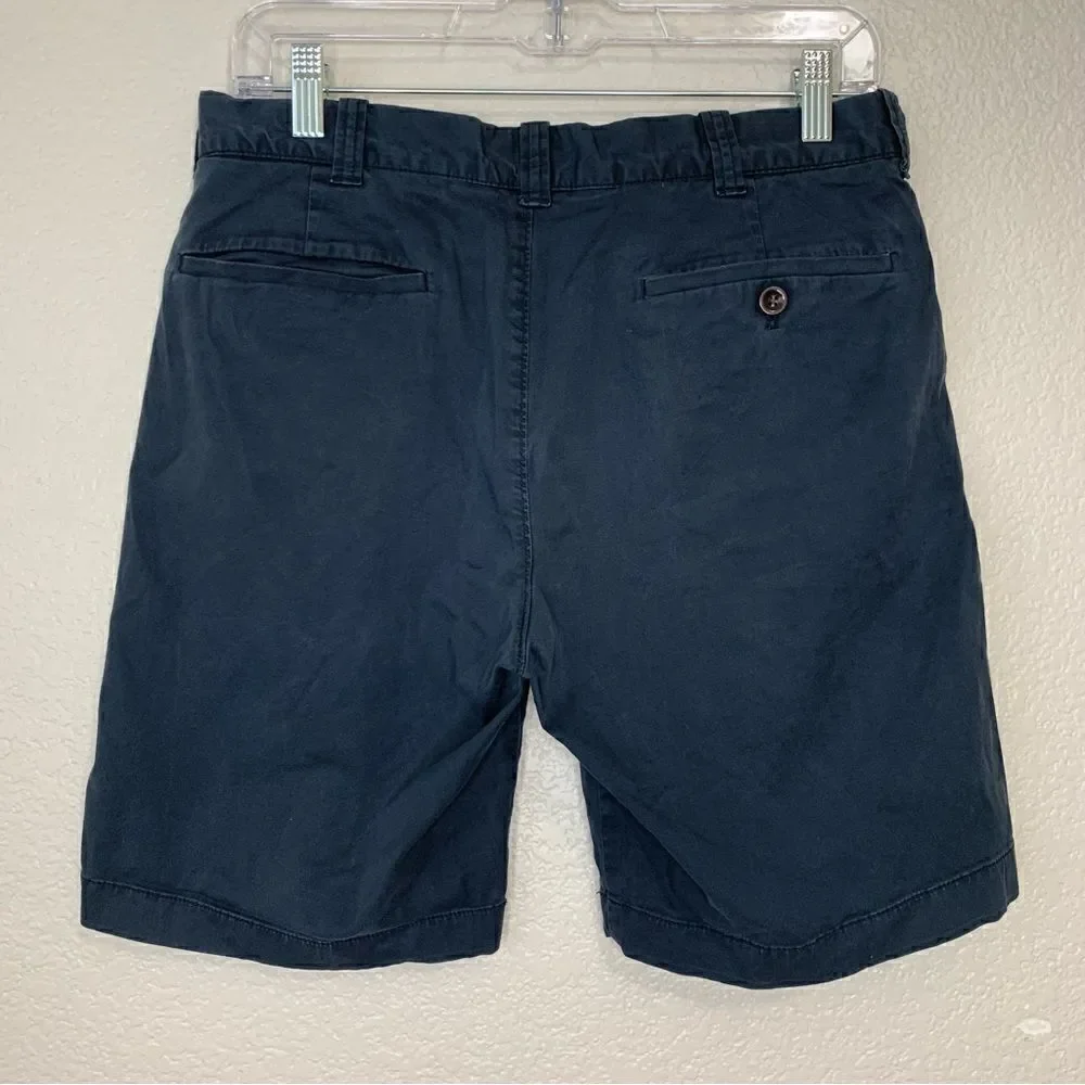 J. Crew Stretch Navy Blue Men’s Chino Shorts, Size 30 x 9